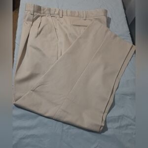 Mens LL Bean Natural Fit khaki pants 42 X 30